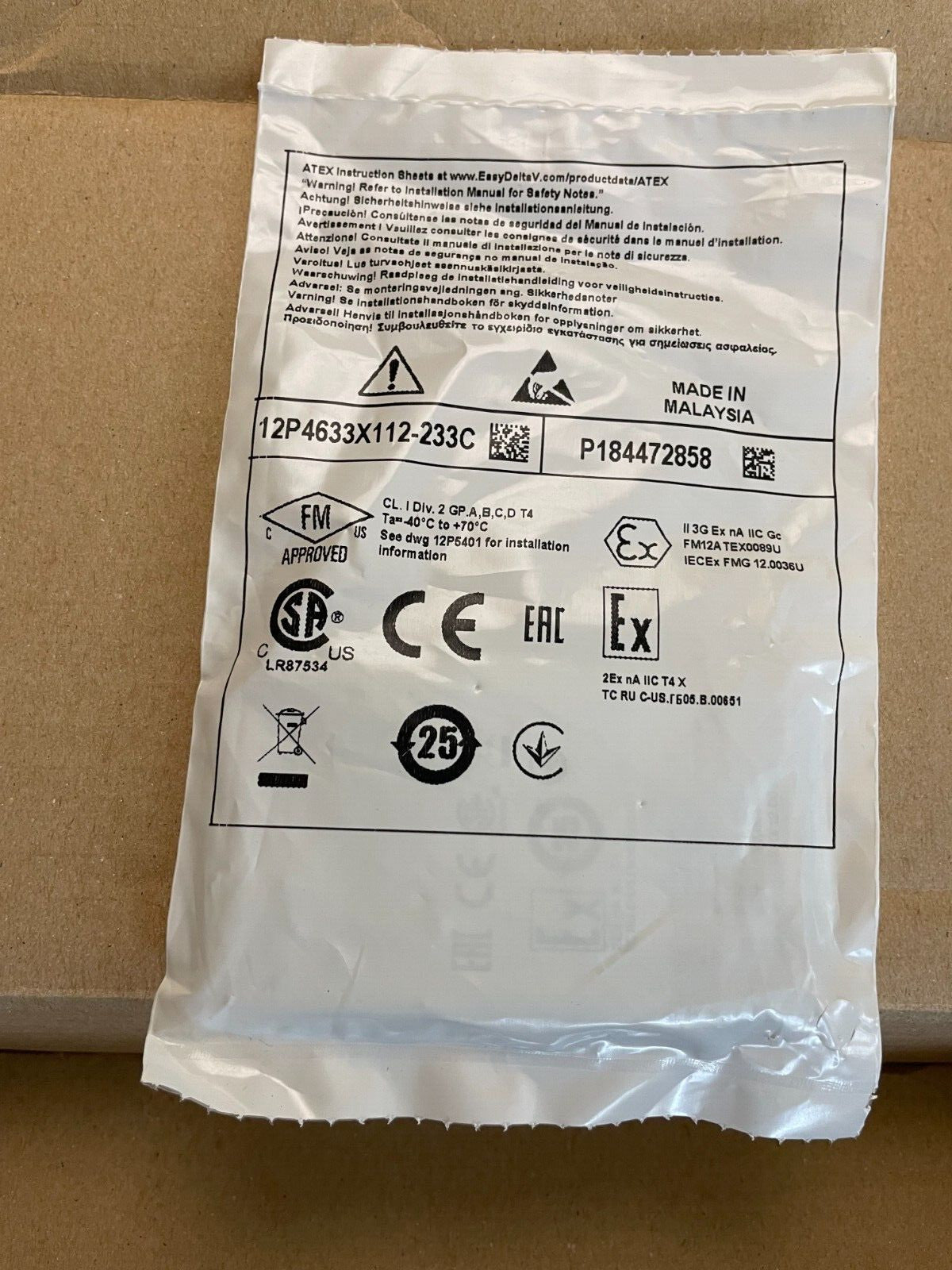 NEW Emerson 12P4633X112-233C KL3004X1-BA1 DO 24 VDC Dry Isolated Rev N. - actual 1