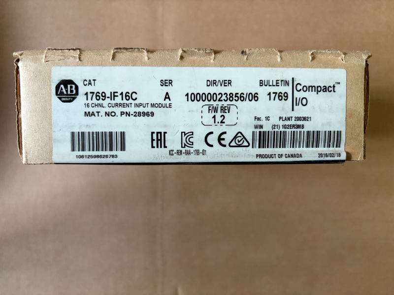 New Sealed Allen Bradley 1769-IF16C Compactlogix Analog Input Module - actual 1