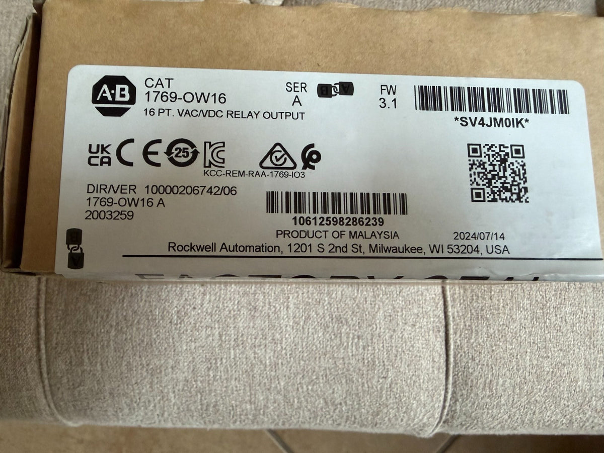 2024 Allen-Bradley 1769-OW16 CompactLogix 16-Point Relay Output Module - New - actual 1