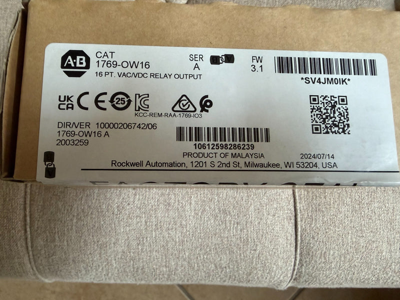 2024 Allen-Bradley 1769-OW16 CompactLogix 16-Point Relay Output Module - New - actual 1