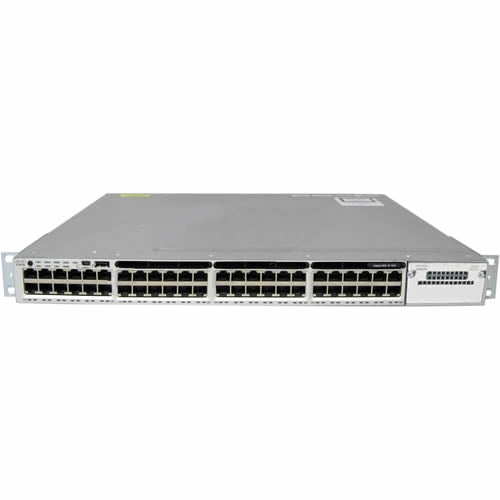 New Cisco WS-C3850-48U-L Catalyst 48-Port UPoE+, Dual AC power, C3850-NM-4-1G - stock 1