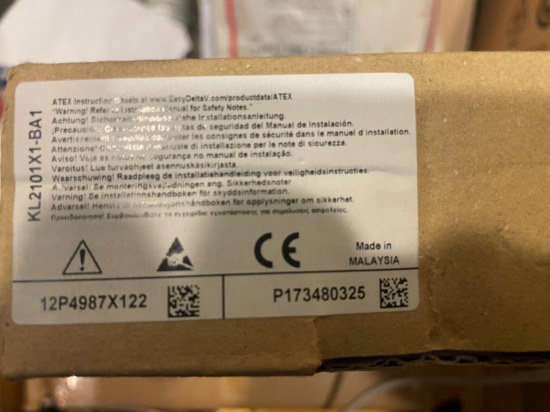 Emerson DeltaV KL2101X1-BA1 CHARM I/O Card (CIOC) - actual 1