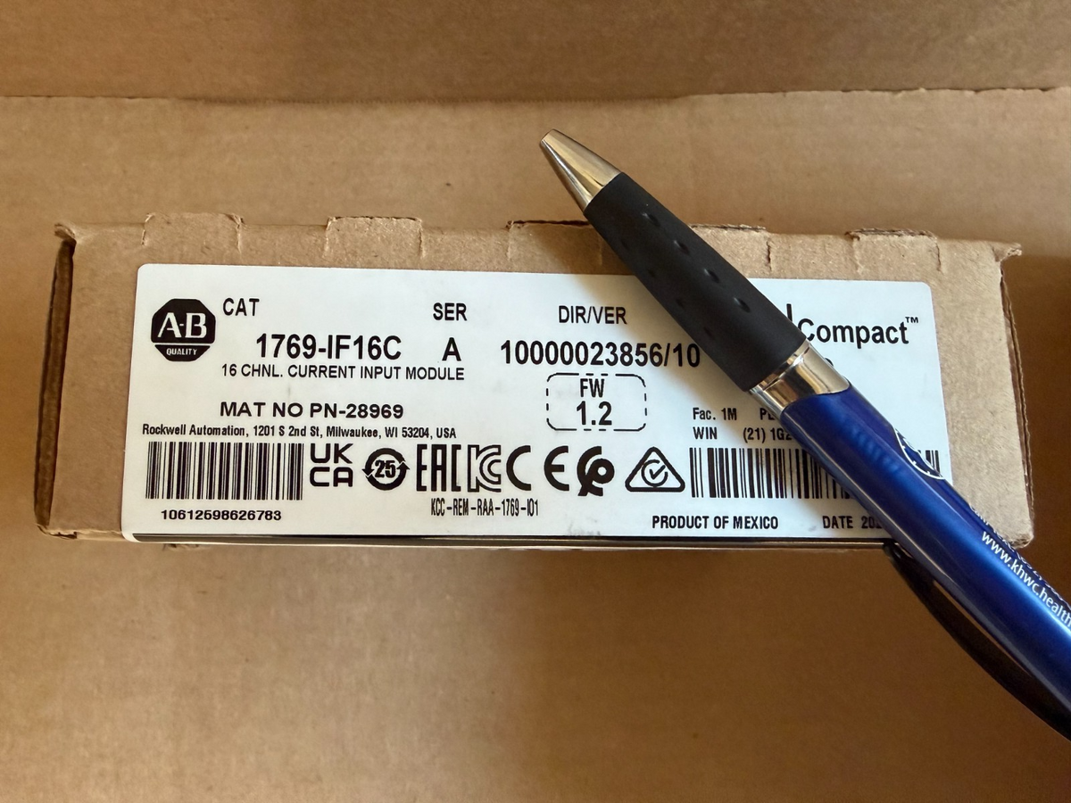 Allen-Bradley 1769-IF16C CompactLogix 16-Channel Analog Current Input Module - actual 1