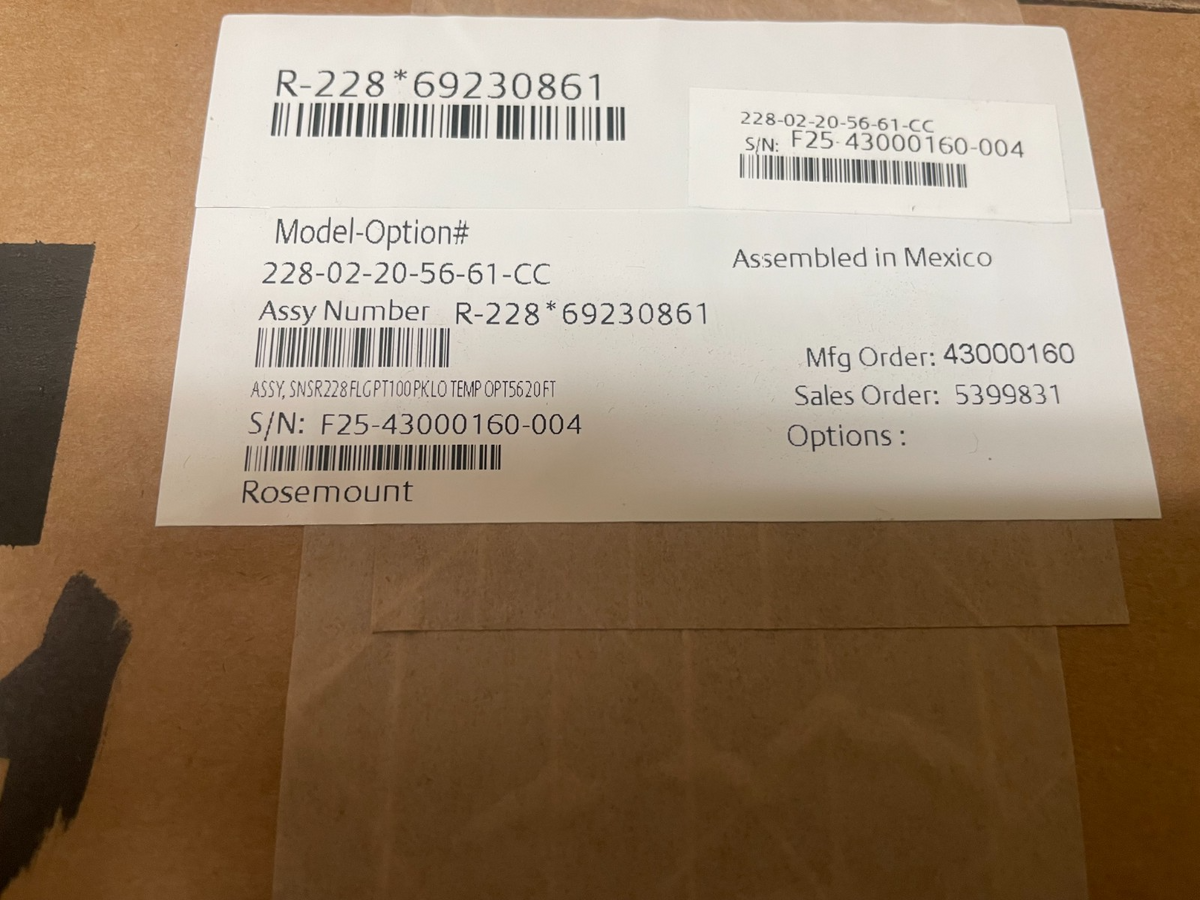 Rosemount 228-02-20-56-61-CC Toroidal Conductivity Sensor - actual 1