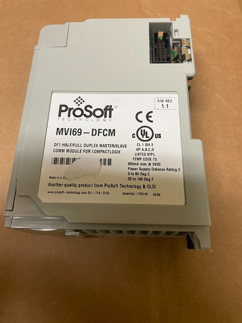 ProSoft MVI69-DFCM CompactLogix DF1 Communication Module - actual 1