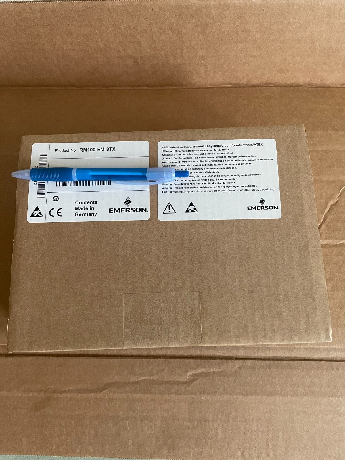 Emerson DeltaV RM100-EM-8TX 8-Port Expansion Module 12P4474X022 - actual 1