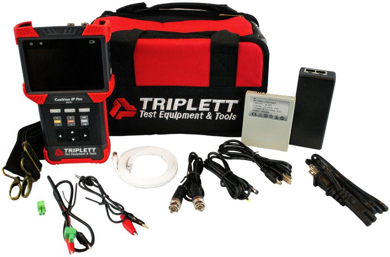 Triplett CamView IP Pro+ 8070 Camera Tester w/ Cables, Bag, Accessories - stock 1