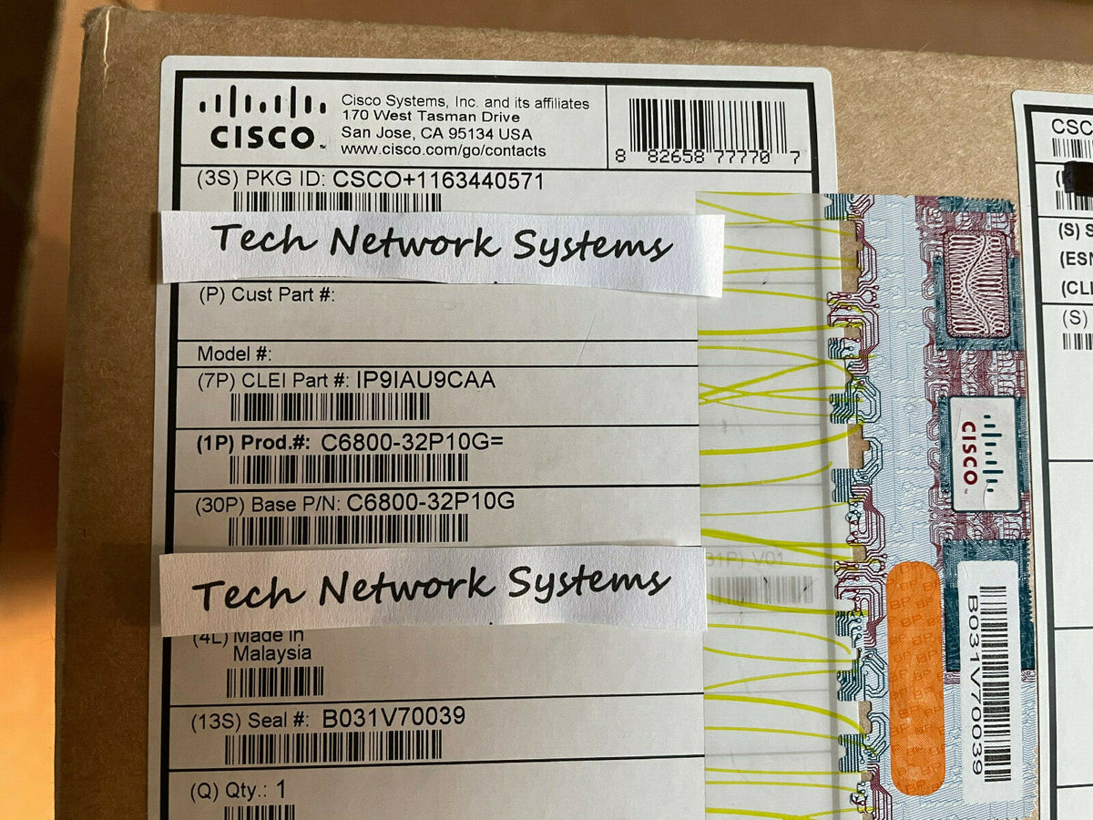 NEW Cisco C6800-32P10G Catalyst Switch Module 6800 32-Port 10GE w/ Dual DFC4 - actual 1