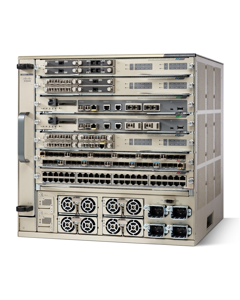 C6807-XL-S6T-BUN CISCO CATALYST 6807-XL 7 SLOT CHASSIS W/ 2x C6800-SUP6T 4x PWR - stock 1