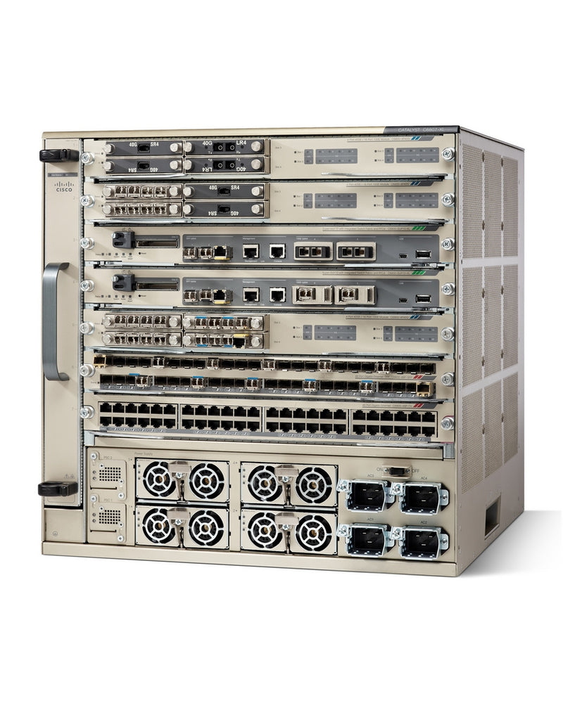 C6807-XL-S6T-BUN CISCO CATALYST 6807-XL 7 SLOT CHASSIS W/ 2x C6800-SUP6T 4x PWR - stock 1