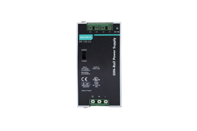 New Moxa DR-120-24 DIN-Rail Power Supply 120W 24VDC - stock 1