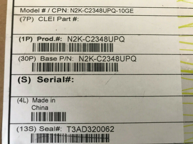 NEW Sealed Cisco N2K-C2348UPQ-10GE N2K-C2348UPQ - actual 1