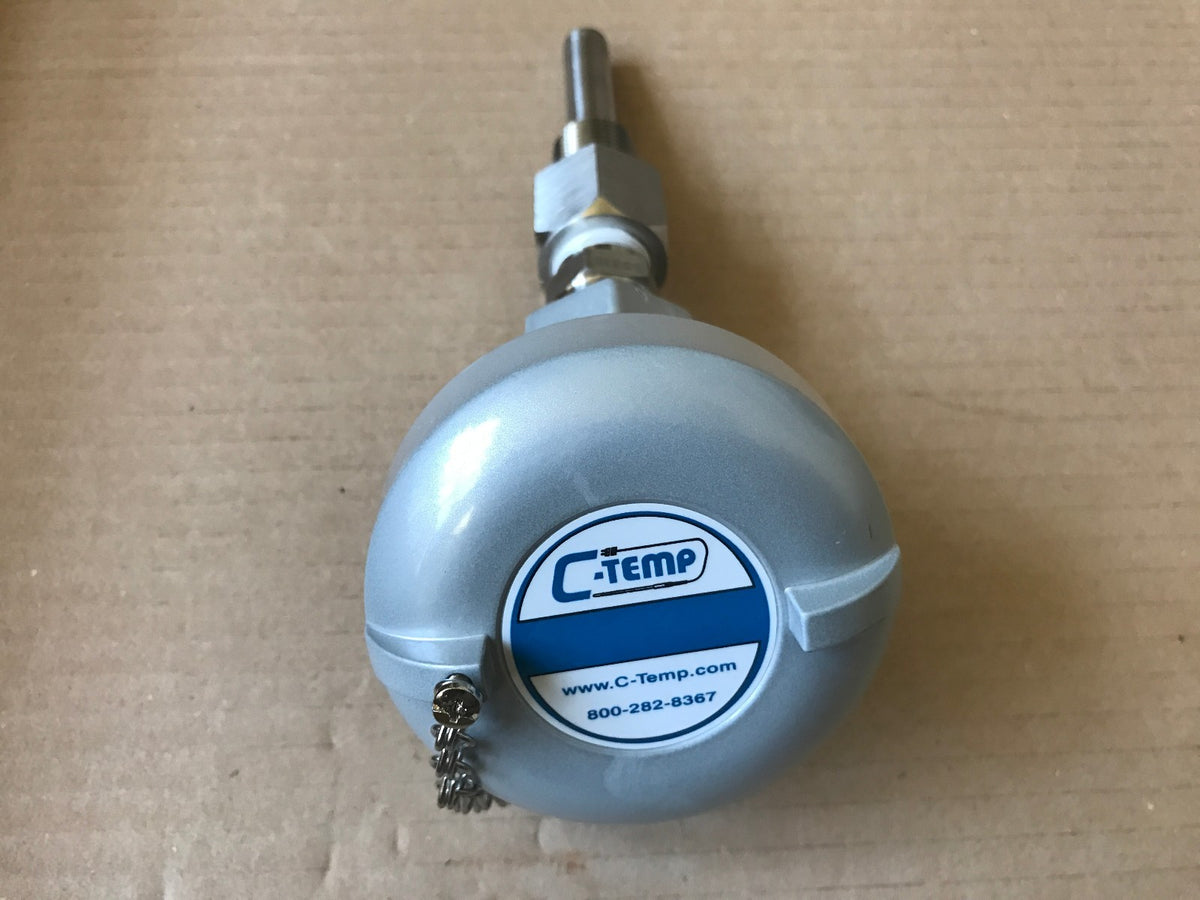 C-TEMP INT'L Temperature Thermowell H1010 (K-Type) 0/+1000F Upscale Burn - actual 1