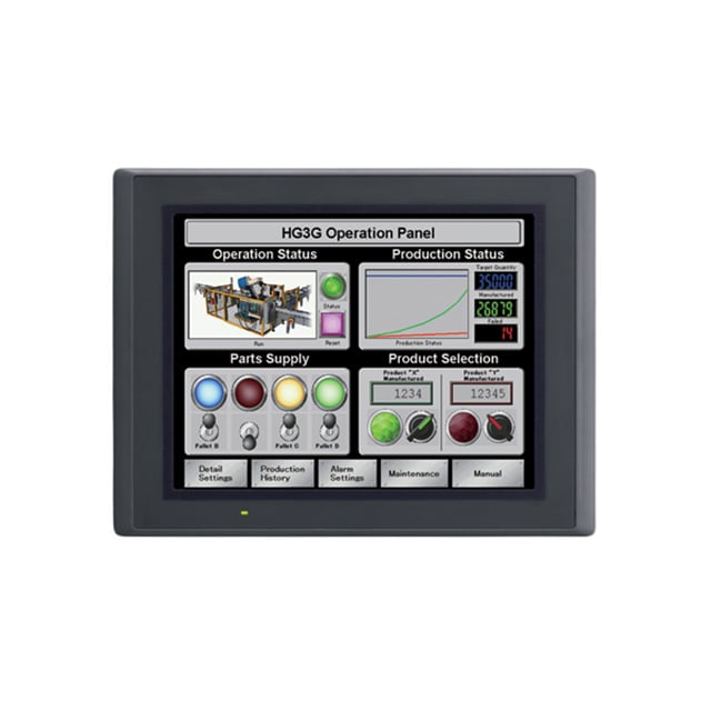 IDEC HG3G-8JT22MF-B Touchscreen HMI 10.4” HG3G8JT22MFB - Cracked screen - stock 1