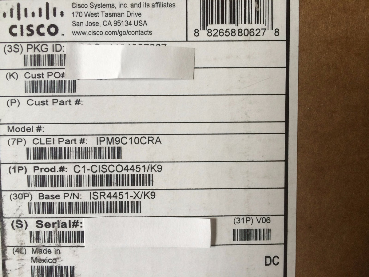 NEW CISCO ISR4451-X/K9 w/ Dual PWR-4450-AC, NIM-4MFT-T1/E1, PVDM4-64, NIM-4FXS - actual 1