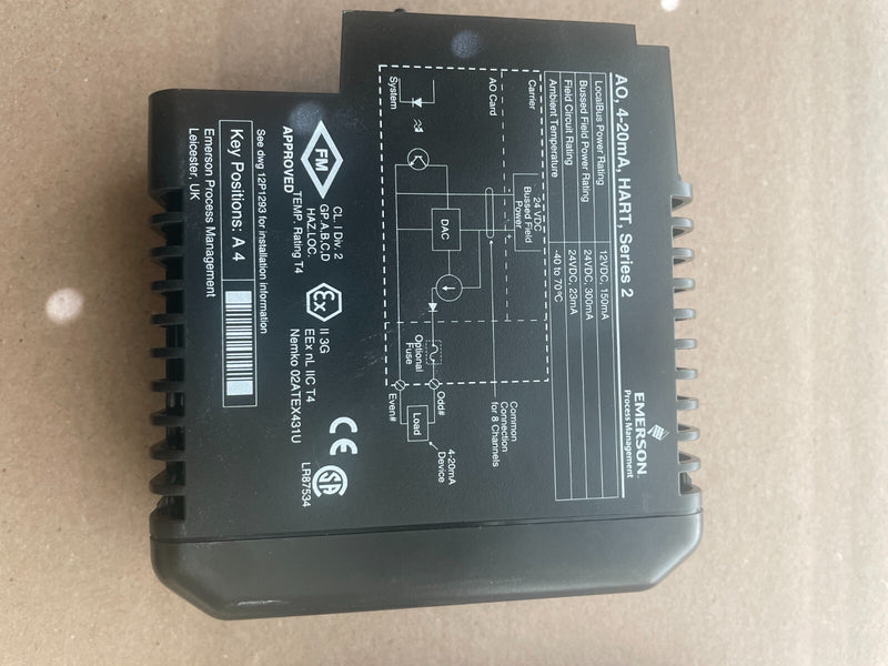 EMERSON DELTAV KJ3222X1-BA1 AI CARD 8 CHANNELS 4-20 MA HART SERIES 2 KJ3222X1BA1 - actual 1