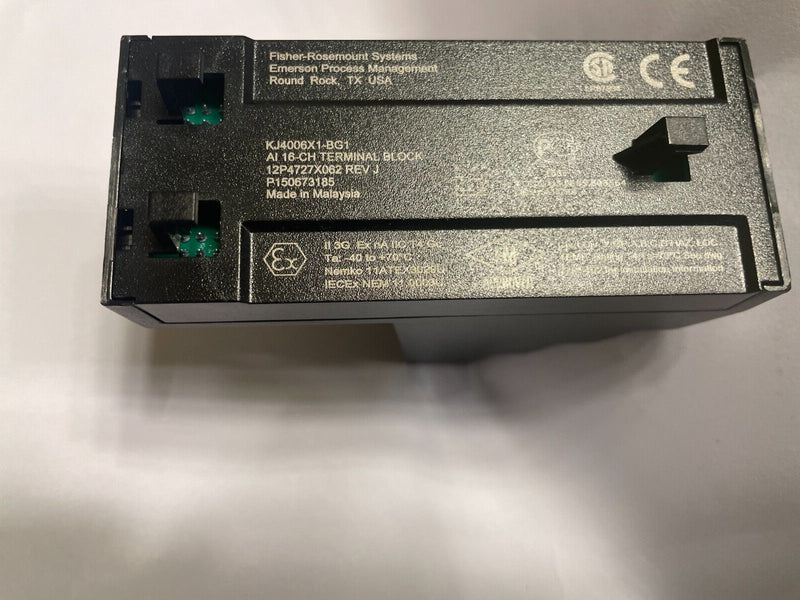 Emerson DeltaV AI 16-CH Terminal Block, KJ4006X1-BG1, 12P4727X062 REV J - actual 1
