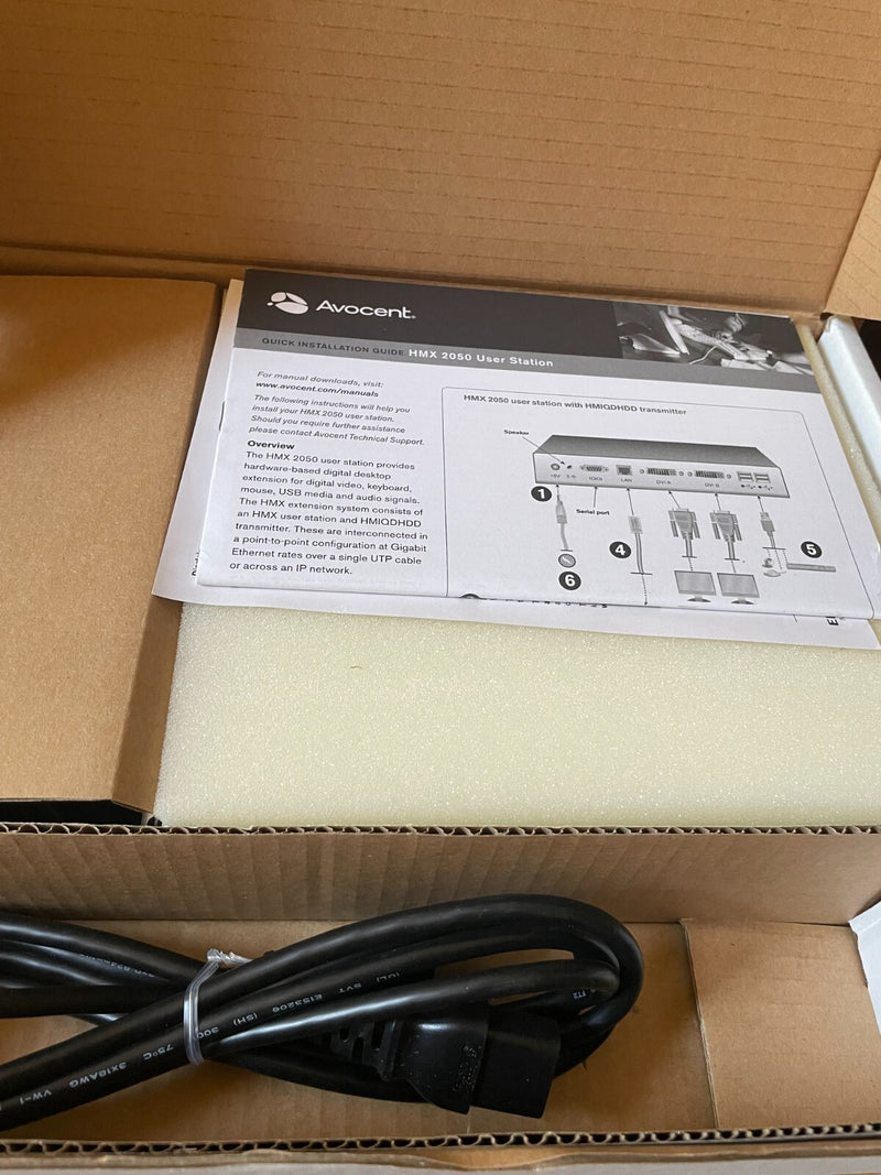 NEW AVOCENT HMX 2050 SERIES USER STATION HIGH PERFORMANCE KVM510-155-502 - actual 1