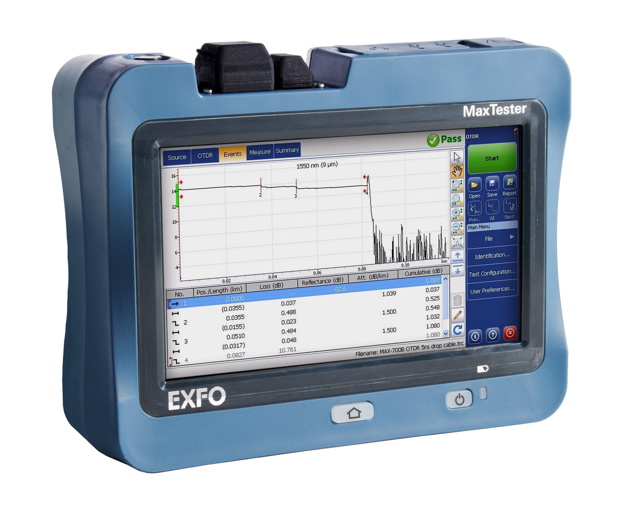 Exfo MAX-715B-M1-EI IOLM MaxTester SM Fiber OTDR - stock 1