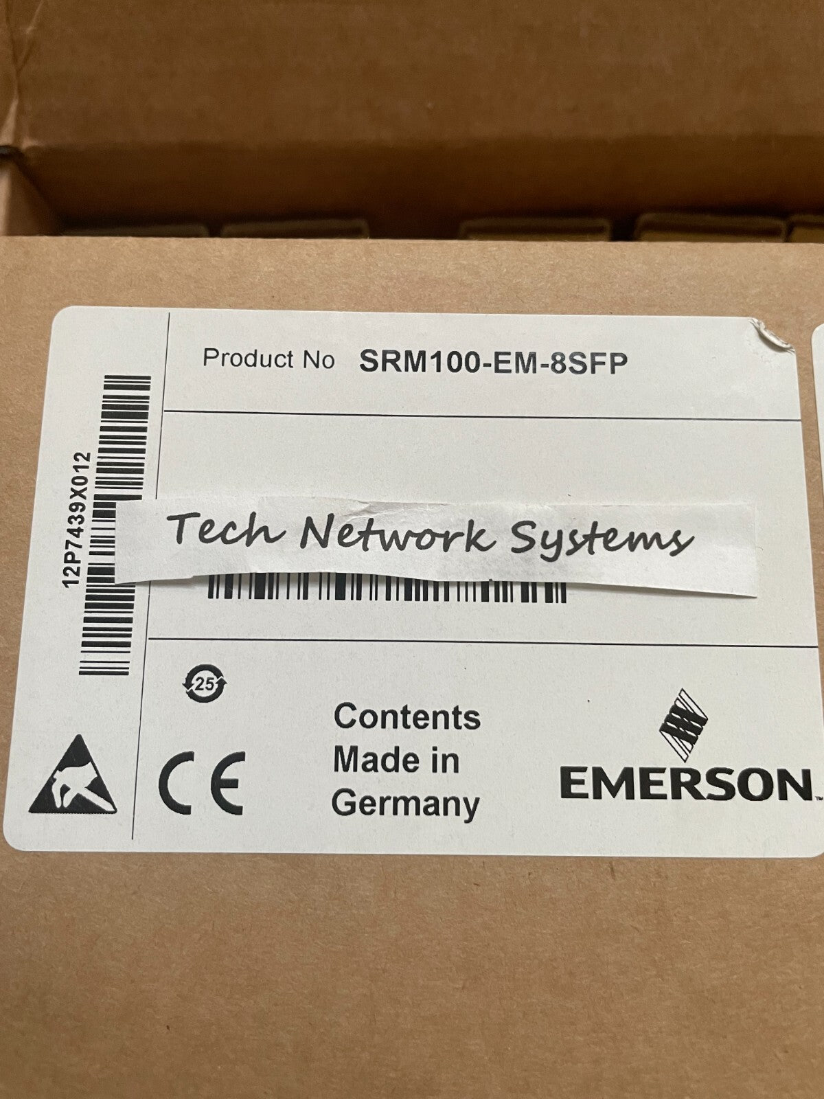 NEW EMERSON DELTAV SRM100-EM-8SFP 8-PORT SAFETY NETWORK 8-SLOT 12P7439X012 - actual 1