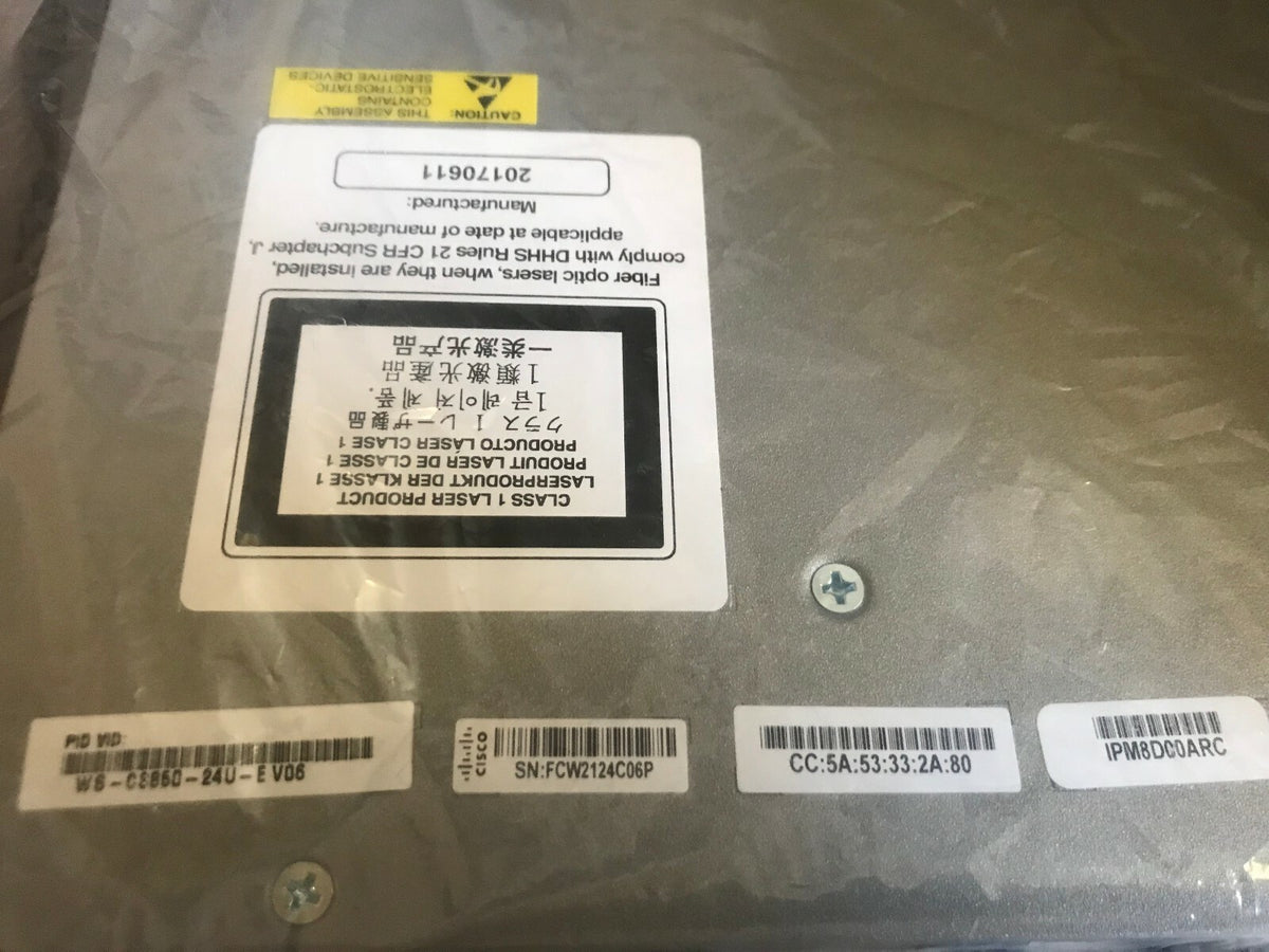 NEW Cisco WS-C3850-24U-E Switch, PWR-C1-1100WAC, C3850-NM-4-1G -Qty in stock - actual 1